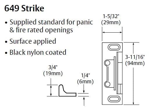 Sargent Deadbolt, Satin Chrome, Black