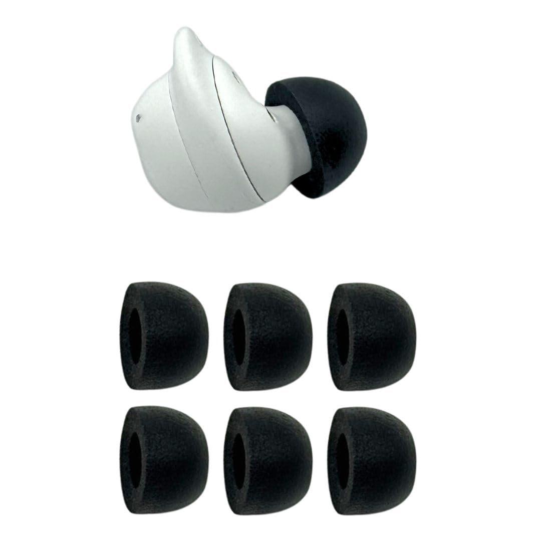 COMPLY Comply Foam Replacement Ear Tips for Samsung Galaxy Buds FE, Black, Large, 3 Pairs, Ultimate Comfort, Unshakeable Fit