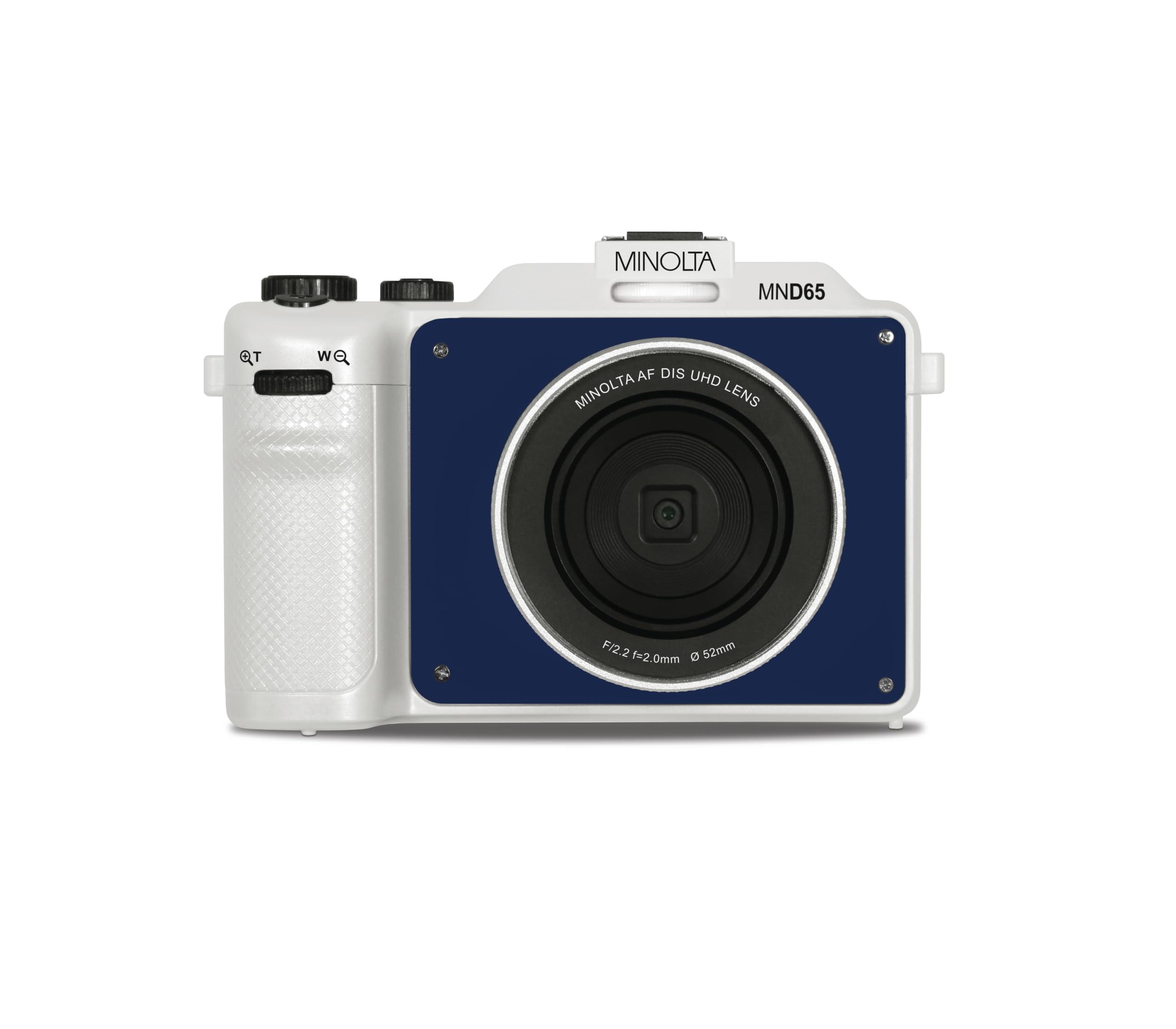 Minolta Minolta MND65 56 MP Autofocus / 4K60FPS Ultra HD Camera w/WiFi and Two Replaceable Faceplates