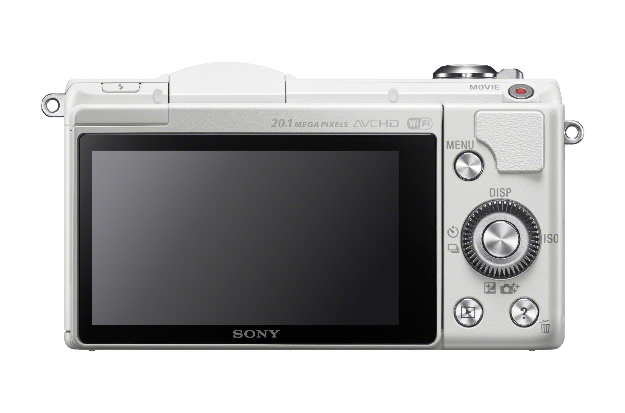 Sony Sony Alpha a5000 Mirrorless Digital Camera with 16-50mm OSS Lens (White) (Renewed)