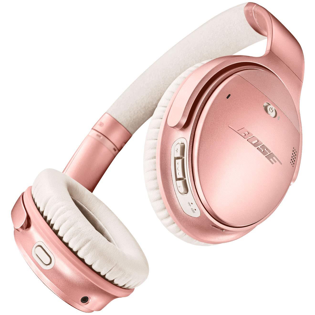 Bose Bose QuietComfort 35 II Wireless Bluetooth Headphones, Noise-Cancelling, with Alexa Voice Control - Rose Gold