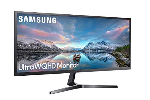 SAMSUNG SAMSUNG 34-Inch SJ55W Ultrawide Gaming Monitor (LS34J550WQNXZA) 75Hz Refresh, WQHD Computer Monitor, 3440 x 1440p Resolution, 4ms Response, FreeSync, Split Screen, HDMI, Black
