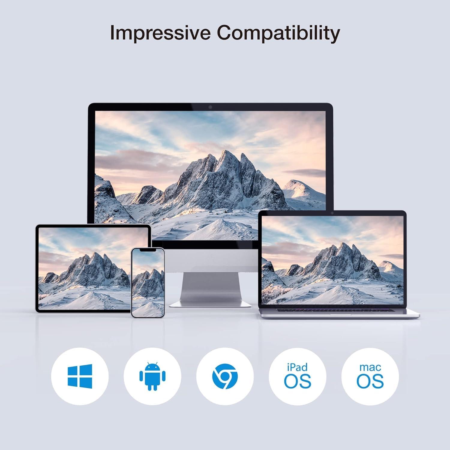 EZCast EZCast Wireless HDMI Transmitter and Receiver 4K, Full HD 1080P Portable HDMI Extender, Plug & Play, Stream from Laptop/TV Box/DSLR to TV/Projector - 165FT/50M