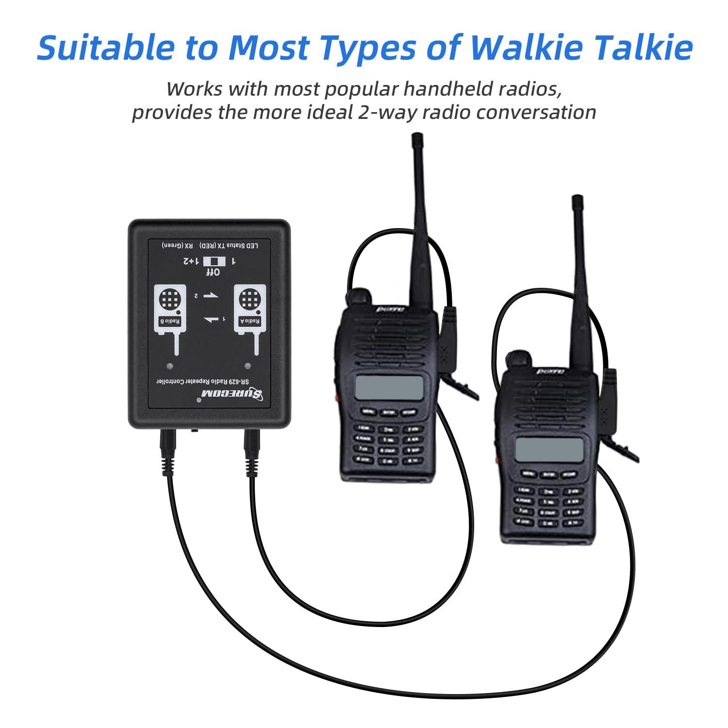 Surecom Surecom SR-629 2 in 1 Duplex Cross Band Radio Repeater Controller with Radio Cable for Walkie Talkie