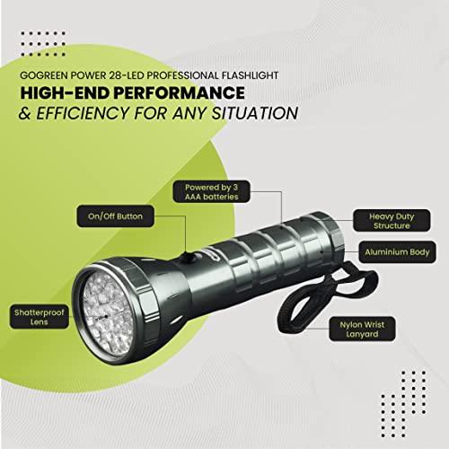 Go Green Power Inc. GoGreen Power GG-113-24SV 28 LED Professional Flashlight