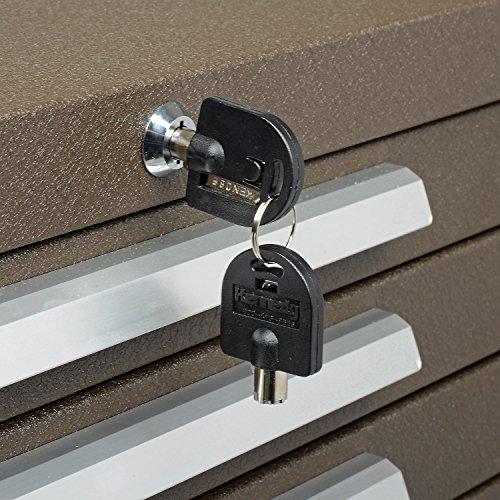 Kennedy Manufacturing Kennedy Manufacturing 378Xb 27" 8-Drawer Industrial Tool Storage Roller Cabinet With Chest And Wheels, Tan Brown Wrinkle