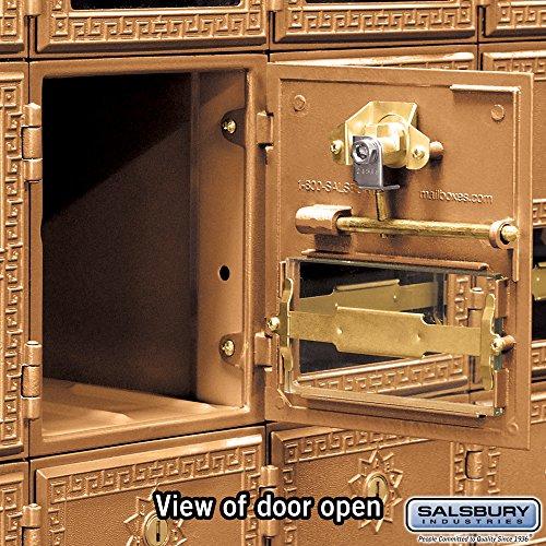 Salsbury Industries Salsbury Industries 2016RL Mailbox, 16 Doors, Rear Loading, Brass