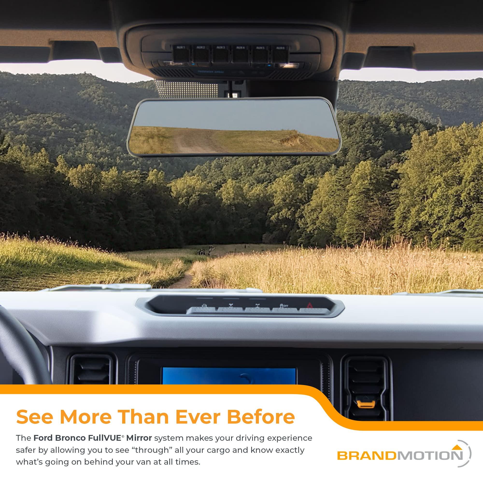 Brandmotion Brandmotion FVMR1120 Fullvue Rear Camera Mirror For Ford Bron