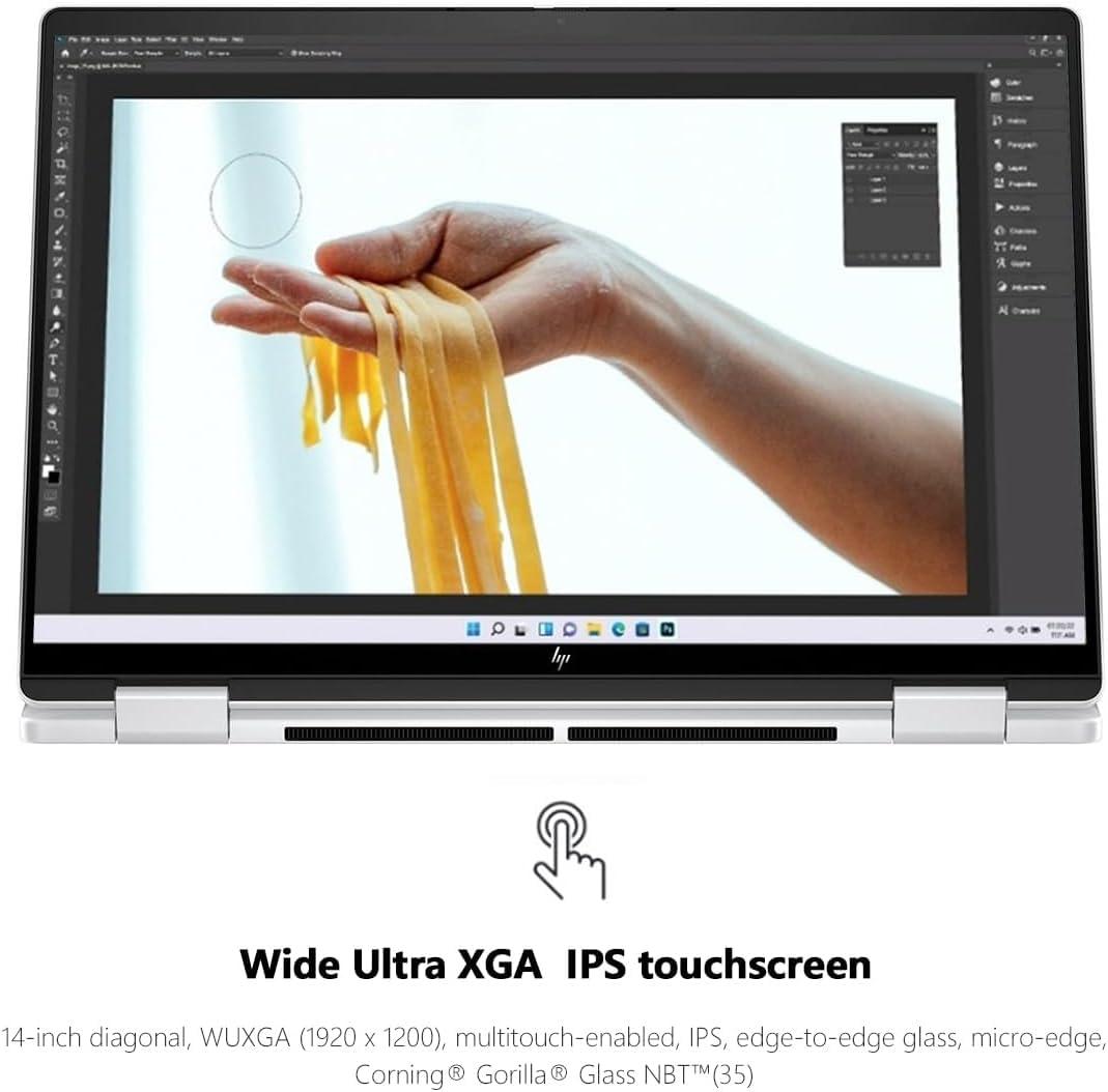 HP HP Envy X360 Laptop 14 2 in 1 FHD+ IPS Touchscreen AI Laptops, AMD Ryzen 5 8640HS (Beats i7-1255u) Up to 4.9GHz, 16GB RAM 1TB PCIe SSD, Backlit Kb, WiFi 6E, Win 11/BWE Accessories