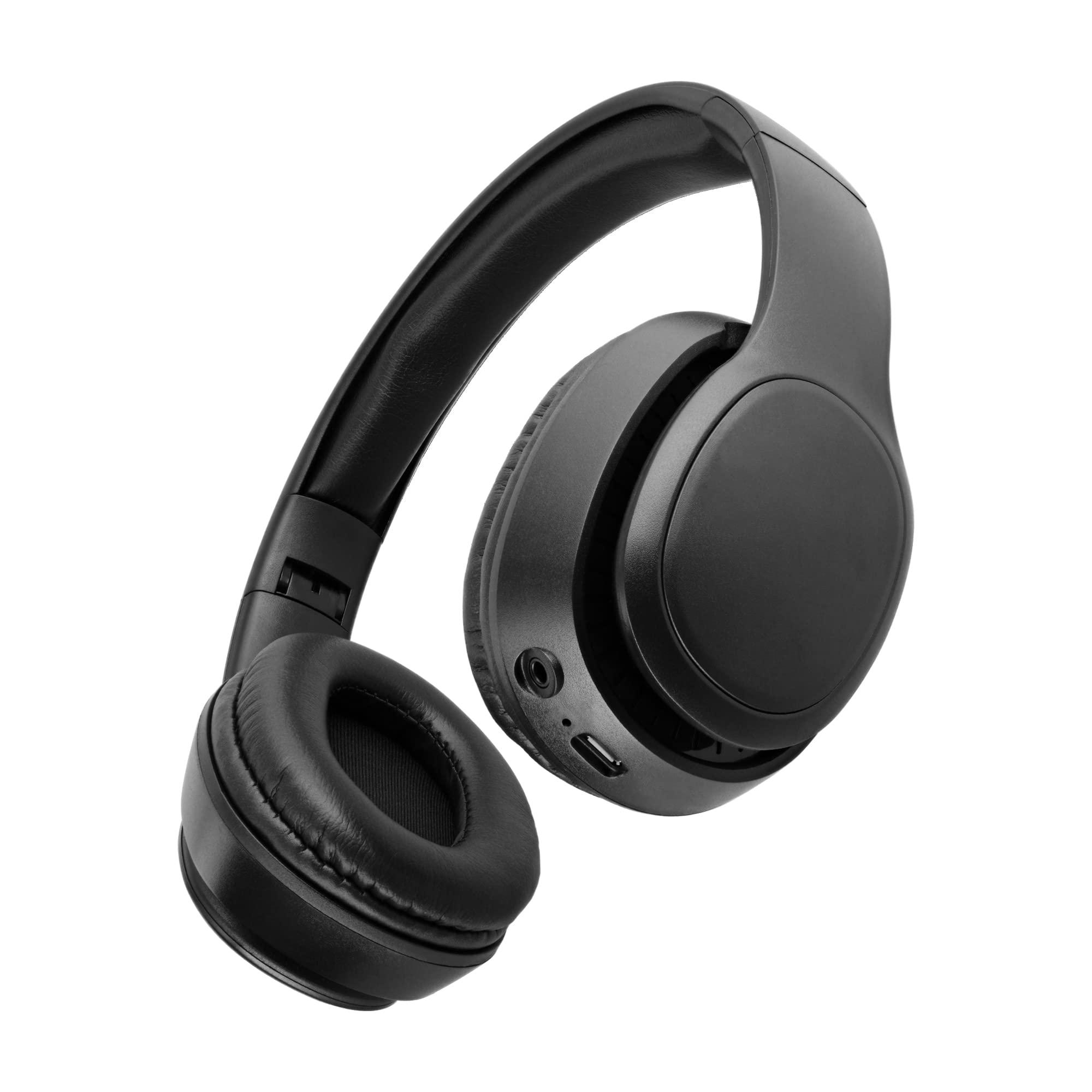 XTREME DIGITAL LIFESTYLE ACCESSORIES Xtreme Bluetooth Wireless Headphones, Works with Compatible Devices Up to 33ft Away, Rechargeable with Micro-USB Cable, Built-in Audio Controls, 3.5mm Auxiliary Cable Included