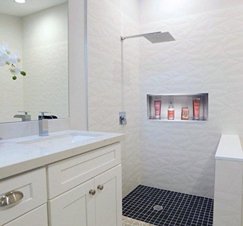 ALFI brand ALFI brand RAIN12S 12-Inch Solid Square Ultra Thin Rain Shower Head, Polished Stainless Steel