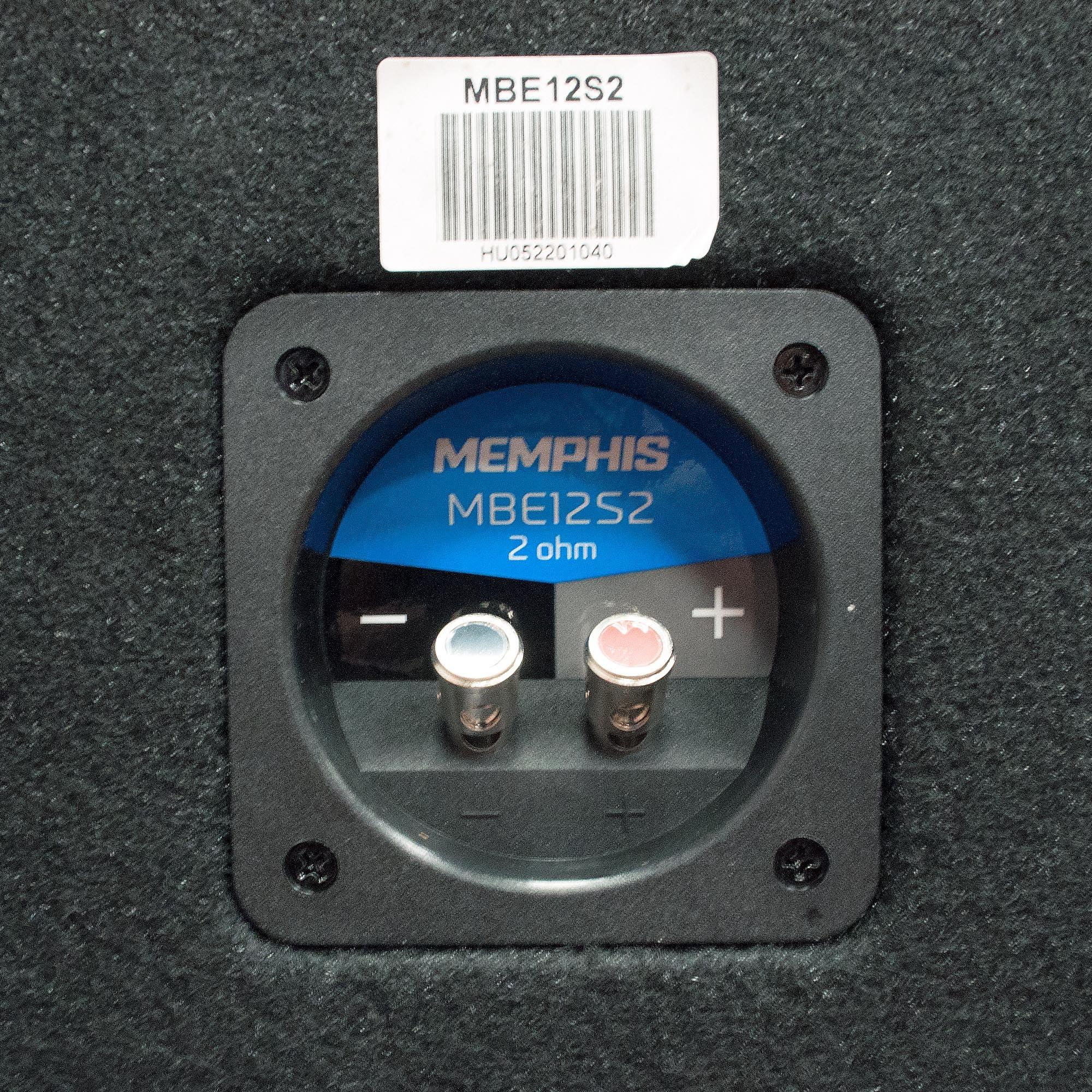 Memphis Memphis Audio MBE12S2 MB Single 12 Loaded Enclosure 2 Ohm
