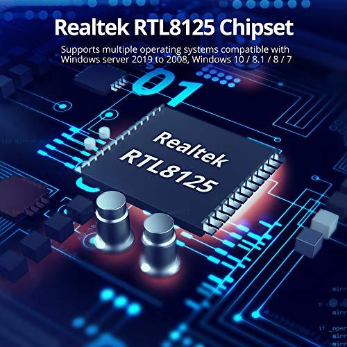 SIIG SIIG Single 2.5G 4-Speed Multi-Gigabit Ethernet PCIe Network Card, PCIe 2.0 x1 to RJ-45, 2.5GBASE-T, NBASE-T, 2500/1000/100/10Mbps, Realtek RTL8125 Chipset, Dual-Profile Brackets (LB-GE0611-S1)