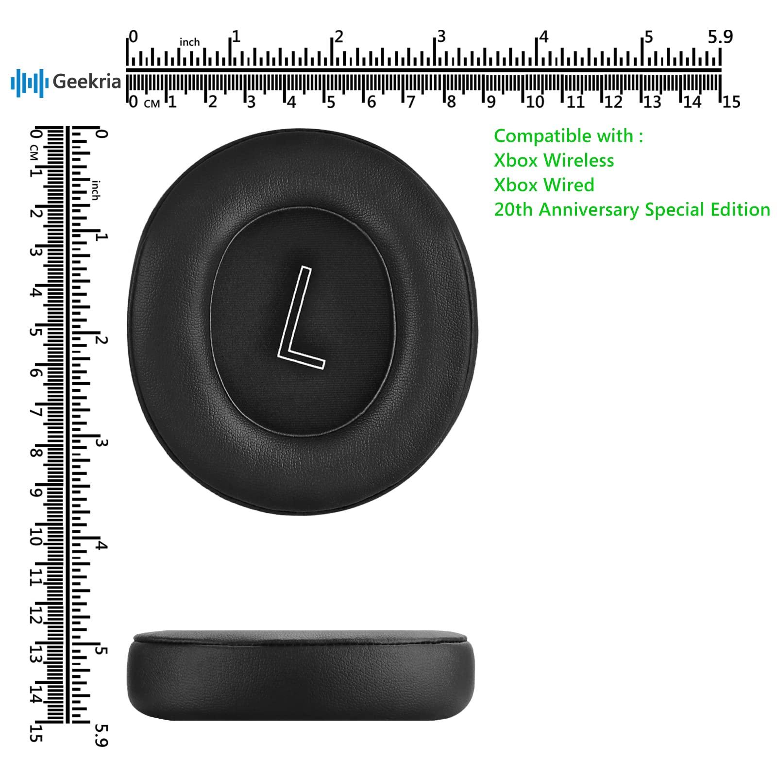 GEEKRIA Geekria Replacement Ear Pads (with Video Guide) for Microsoft Xbox Wireless/Stereo Gaming Headset Headphones Ear Cushions, Repair Part (Black)