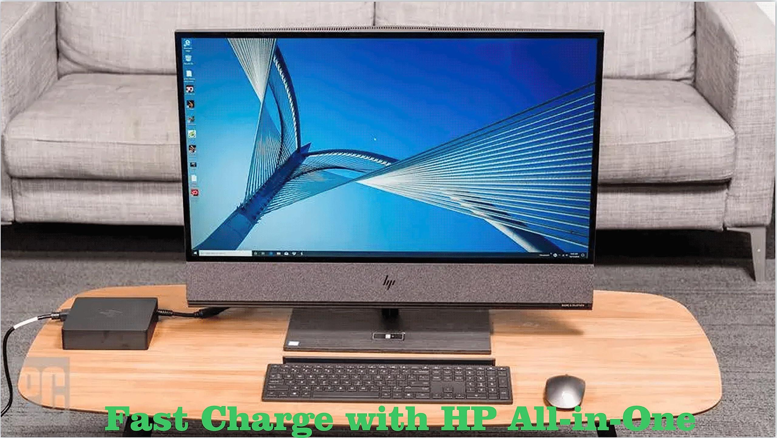 Tryhi Charger AC Power Adapter for HP Desktop 110 110-000a 110-020 110-040 110-090 110-112l 110-113l 110-210 110-300nr 110-339 110-340nl 110-352na 110-380no 110-420 All-in-One Desktop PC Power Cord Supply