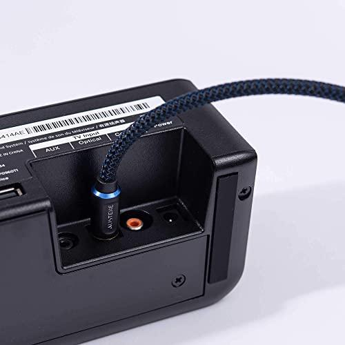 AUSTERE AUSTERE V Series Optical Audio Cable 2.0m | Pure Gold Connectors, aDesign Precision LinkFit Housing & WovenArmor High-Flex Cable (2021)