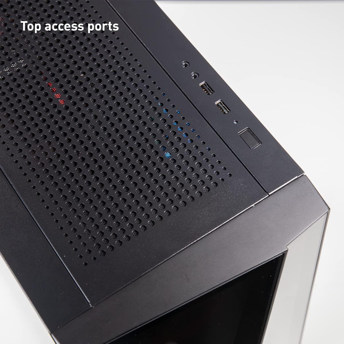 iBUYPOWER iBUYPOWER Pro Gaming PC Computer Desktop - SlateMR 1004 (Intel Core i3-10105F 3.7GHz, Nvidia GeForce GTX 1650 4 GB, 8GB DDR4, 480 GB SSD, RGB Fans, WiFi Ready, Windows 11 Home)