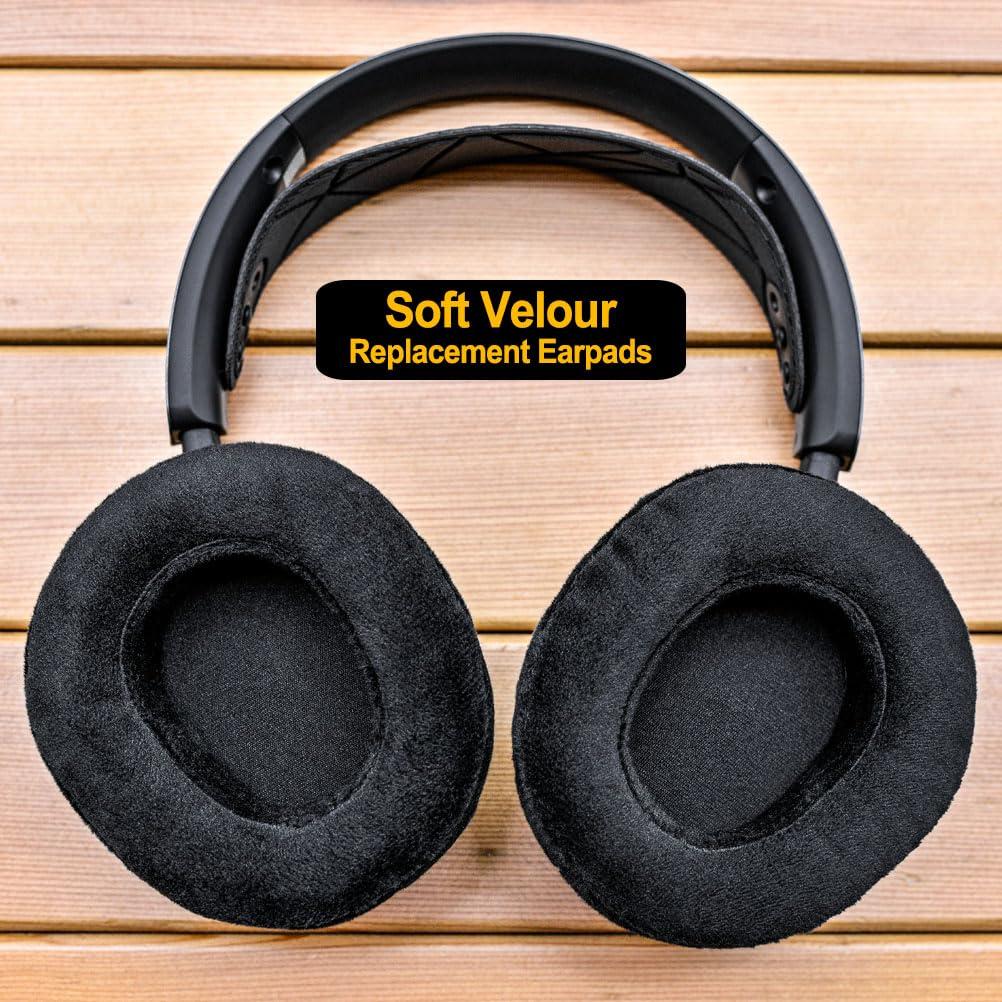 LTYIVABHTTW Nova Pro Wireless Replacement Ear Pads - Compatible with Steelseries Arctis Nova Pro Wireless by LTYIVABHTTW I Improved Durability & Sound (Soft Velour)