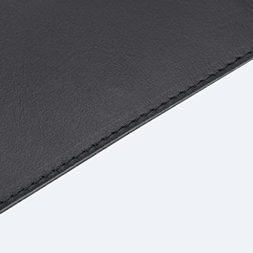 OXA OXA Leather Mouse Pad | Smooth Surface | Non-Slip Base | Tracking Precision | Full Crafted from Genuine Leather | for Both Women & Men Home Decor Usage | - Black