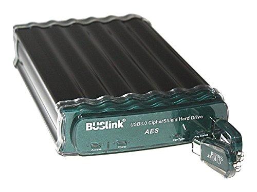 BUSlink BUSlink Ciphershield Encryption External Drive, Black/Green (CSE-8T-SU3)