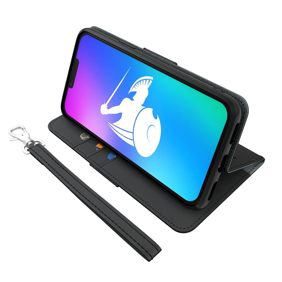 DefenderShield DefenderShield EMF Protection & 5G Anti Radiation iPhone 13 Pro Max Case - RFID Blocking EMF Shield Detachable Wallet Case Black