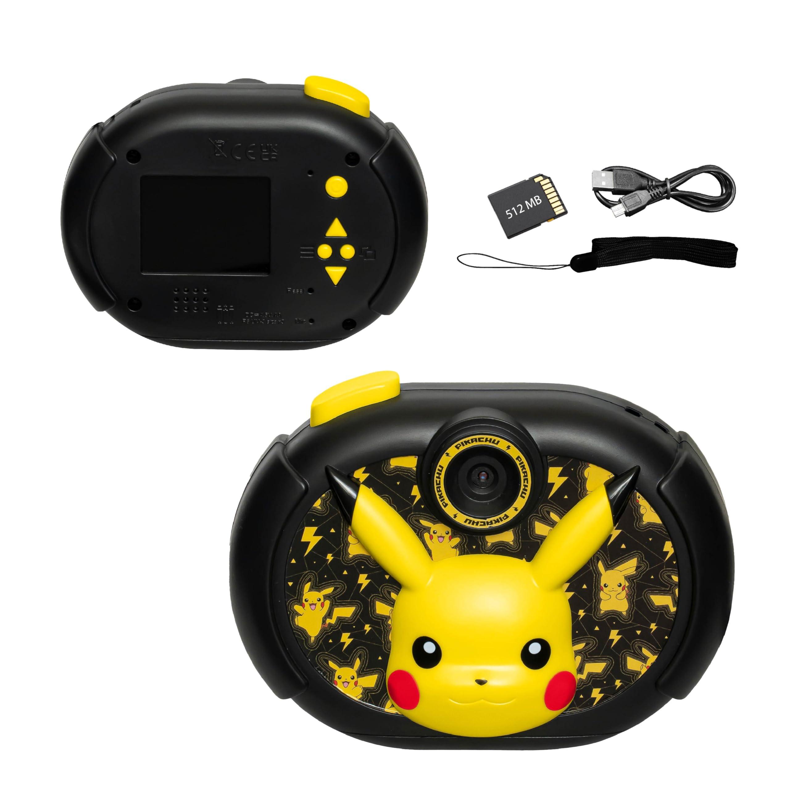 eKids ekids Pokemon Kids Camera with SD Card, Digital Camera for Kids with Video Recording, Built-in Digital Stickers for Fans of Pokemon Gifts
