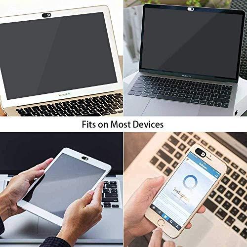 nkomax Webcam Cover Slider, Laptop Camera Cover 0.027in Ultra-Thin Fits Smartphones Tablets Macbooks Computers Desktops with Strong Adhensive, Protecting Privacy and Securtiy (6 Pack)