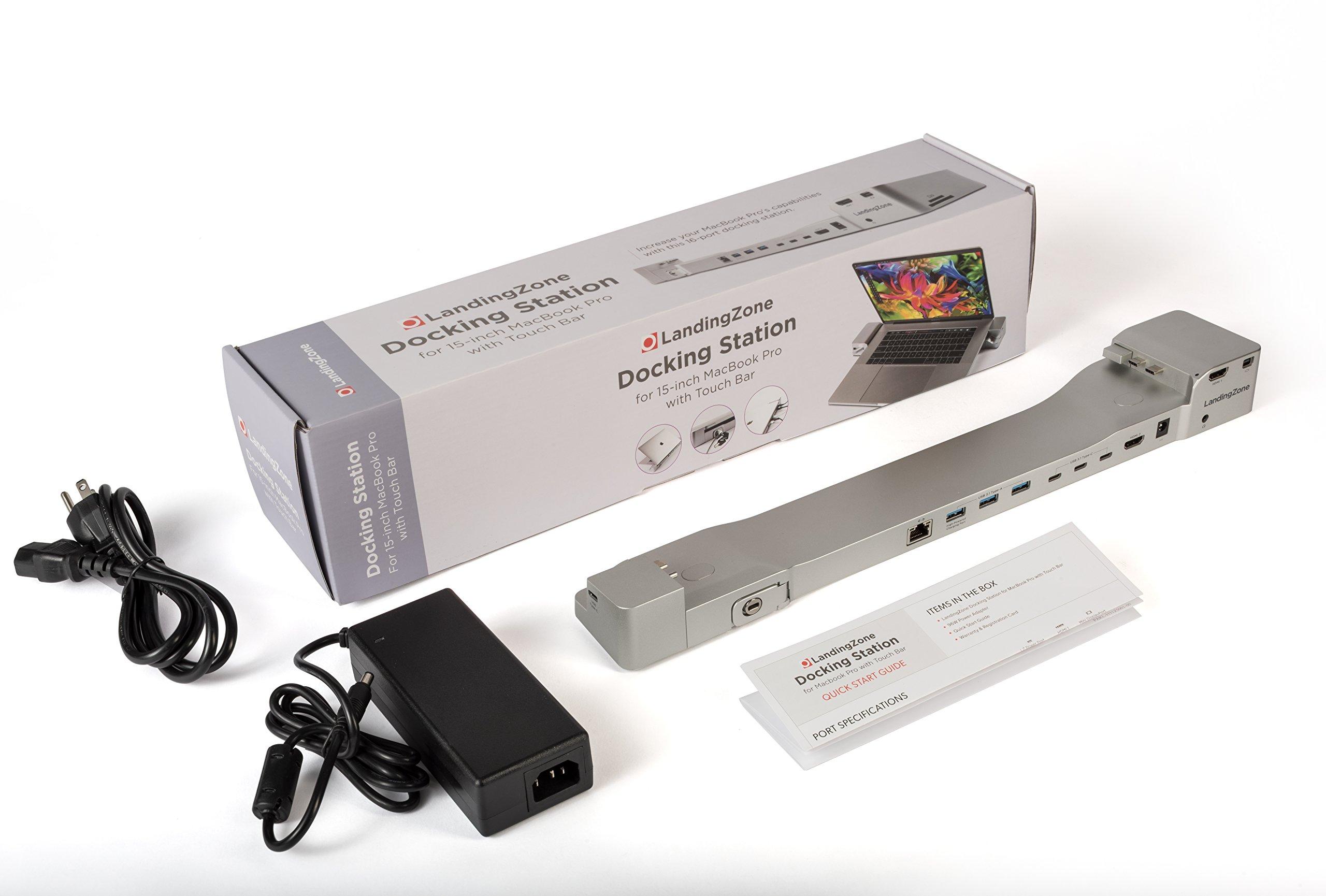 LandingZone LandingZone Docking Station for The 15-inch MacBook Pro with Touch Bar and 4 USB-C Ports [MacBook Model A1707 & A1990 Released 2016-2019]