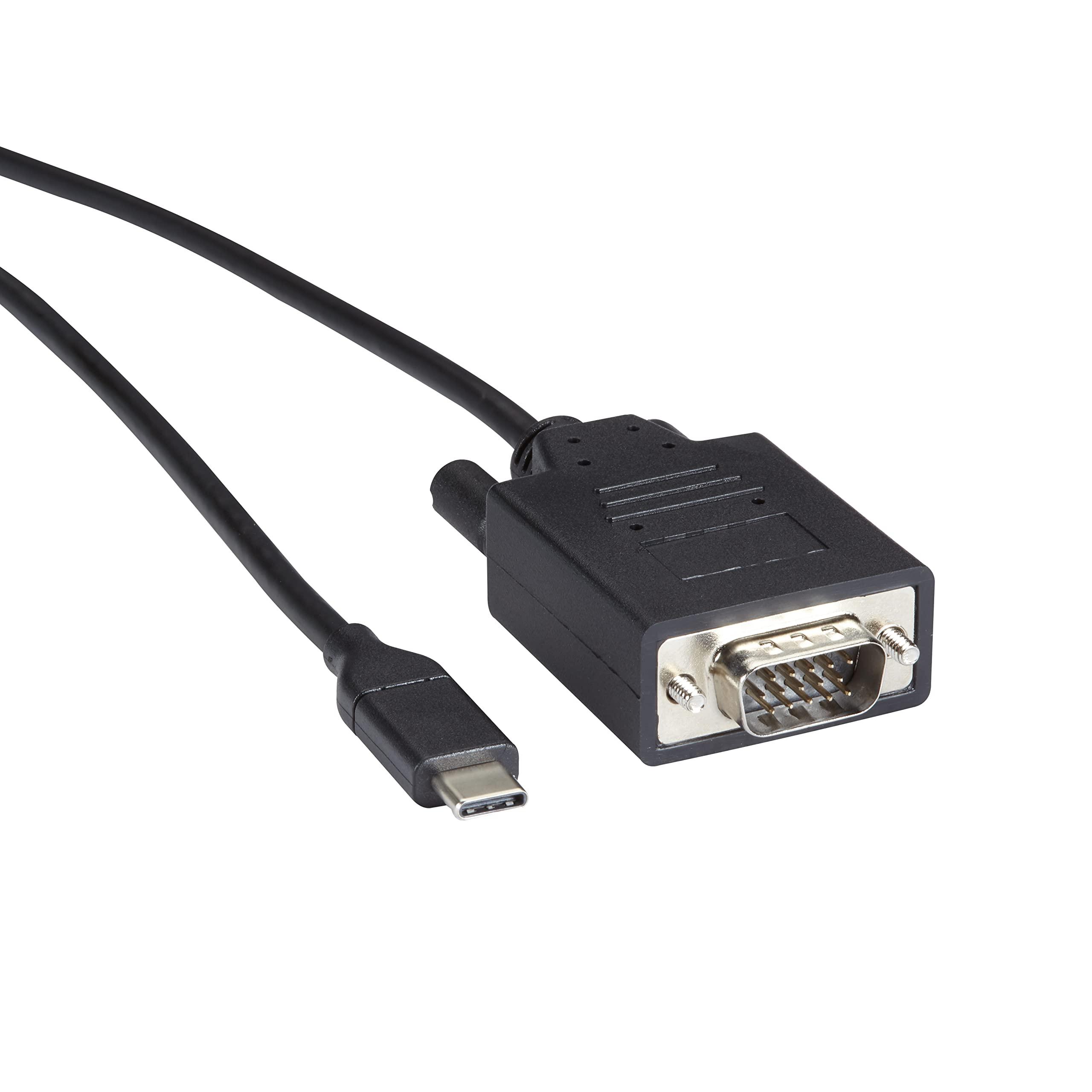 Black Box Black Box USB-C to VGA Adapter Cable, 1080p HD, 6ft