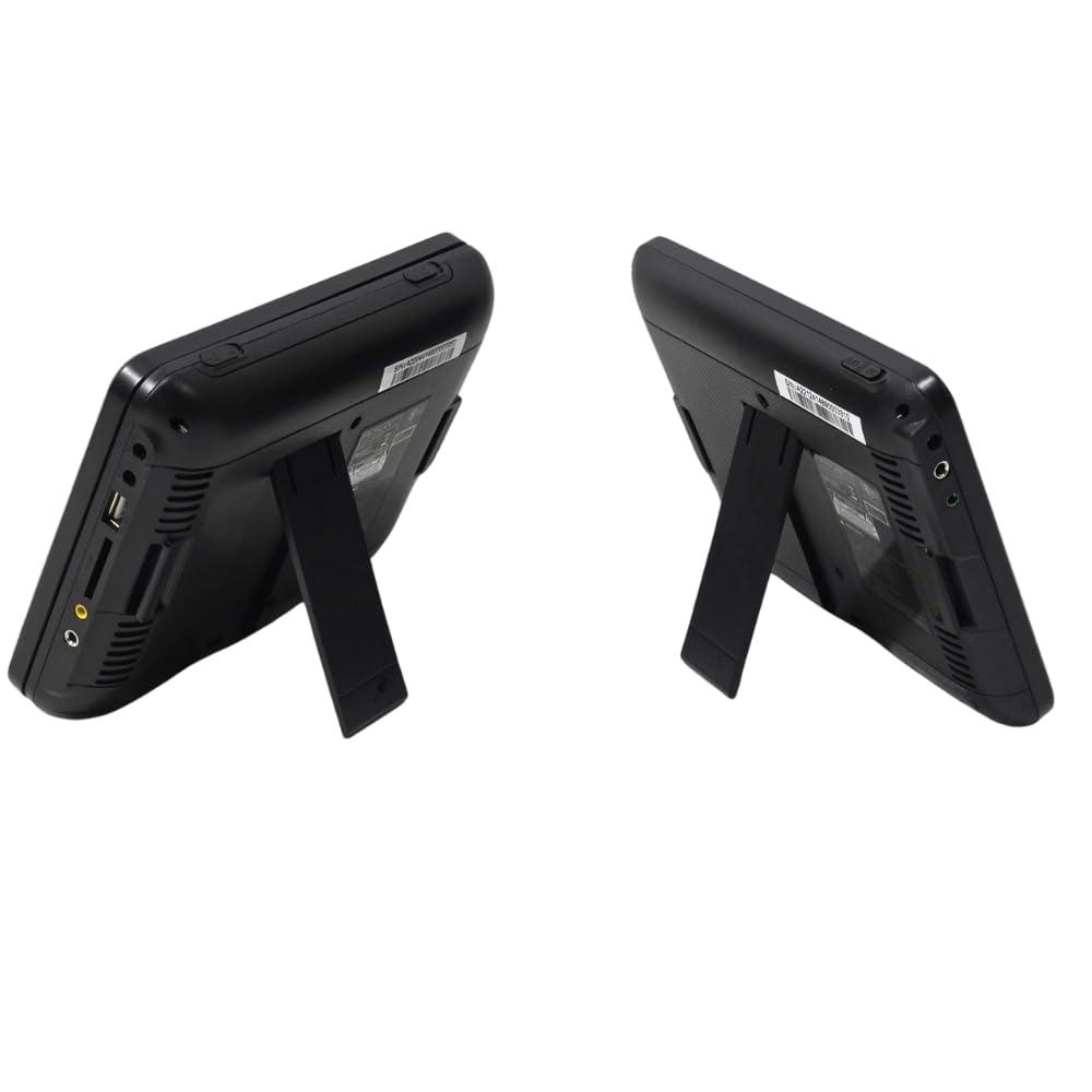 PROSCAN Proscan 7\" Dual Screen Portable CD DVD Player with SD Card slot, USB, 3.5mm, For Family Road trips, Vacations, or on the Go PDVD7751 - Black (Renewed)