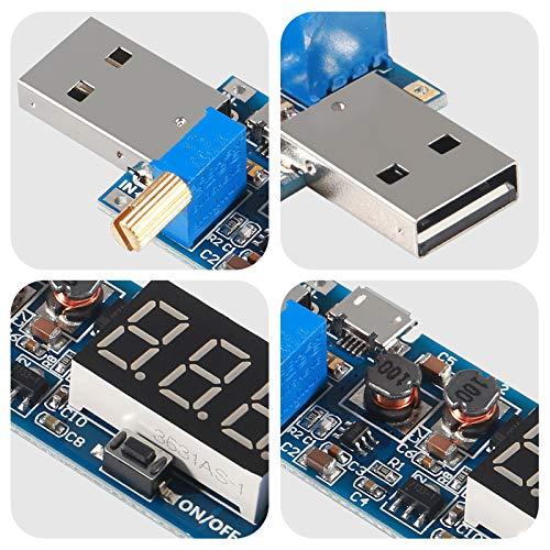 ACEIRMC ACEIRMC 3pcs USB Buck Boost Converter 3.5V-12V to 1.2V-24V DC-DC Step Up Step Down Power Supply Module Voltage Regulator 5V to 3.3V 9V 12V 18V 24V