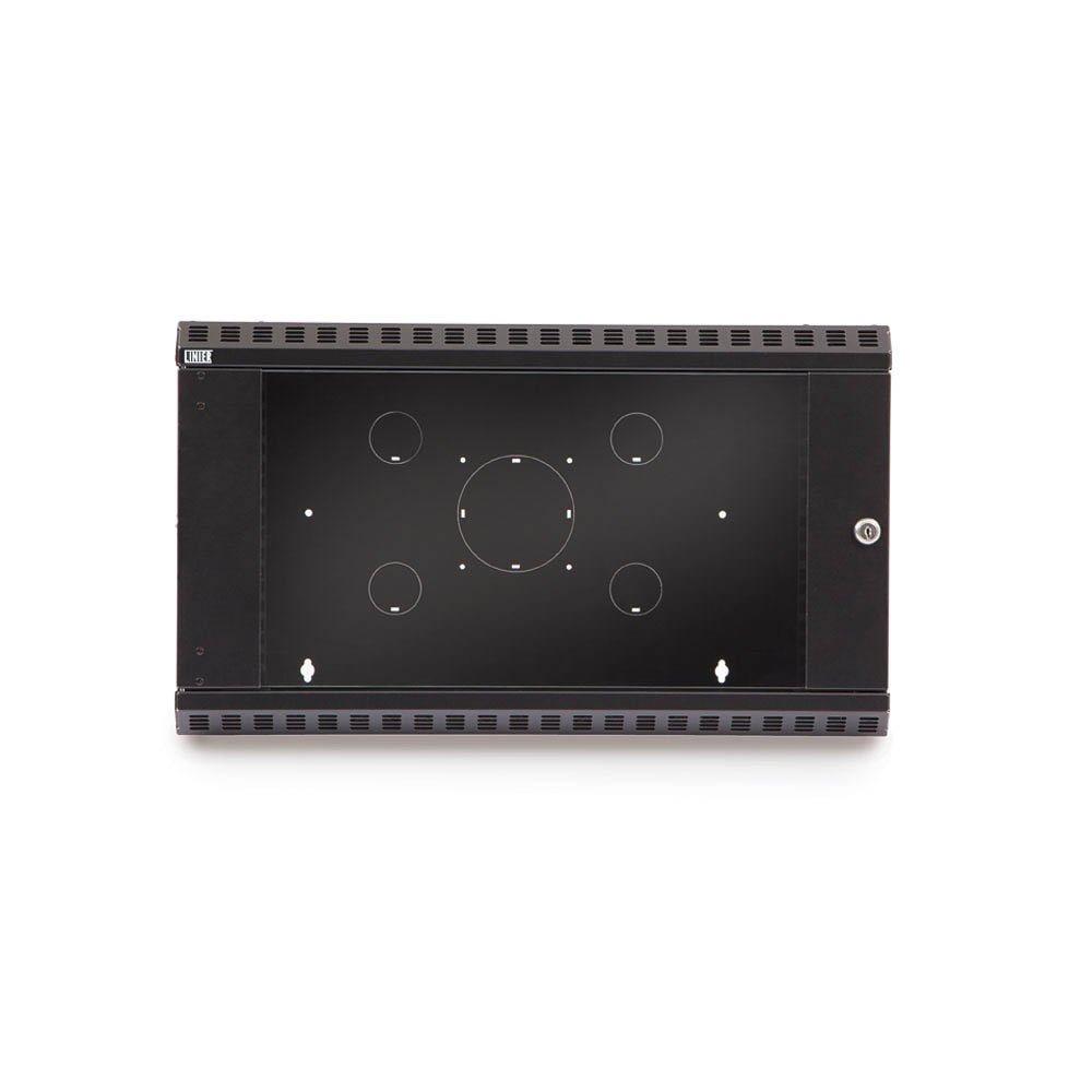 Kendall Howard Rackmount Fixed Wall Mount Cabinet, Glass Door, 6U
