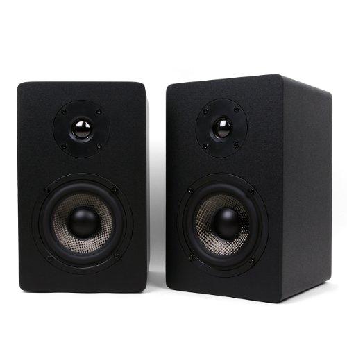 Micca Micca MB42X Advanced Bookshelf Speakers for Home Theater Surround Sound, Stereo, and Passive Near Field Monitor, 2-Way (Black, Pair)