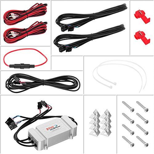 BOSS Audio Systems 4) BOSS Audio MRGB65 6.5" 400W Boat Marine RGB LED Light Speakers Silver 2 Pairs