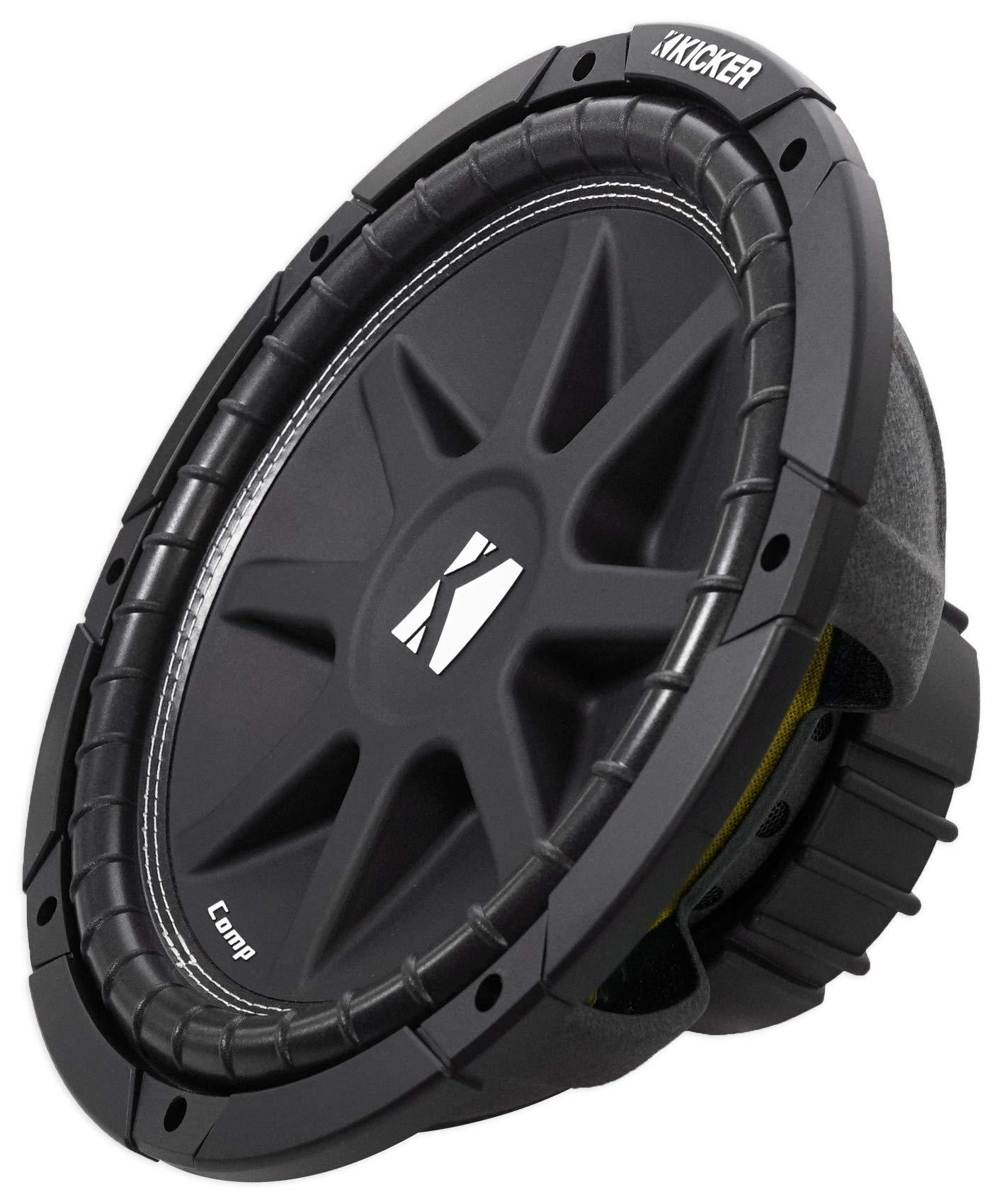 KICKER KICKER 40c124 12\" 300 Watt Single 4-Ohm SVC Car Audio Subwoofer Sub