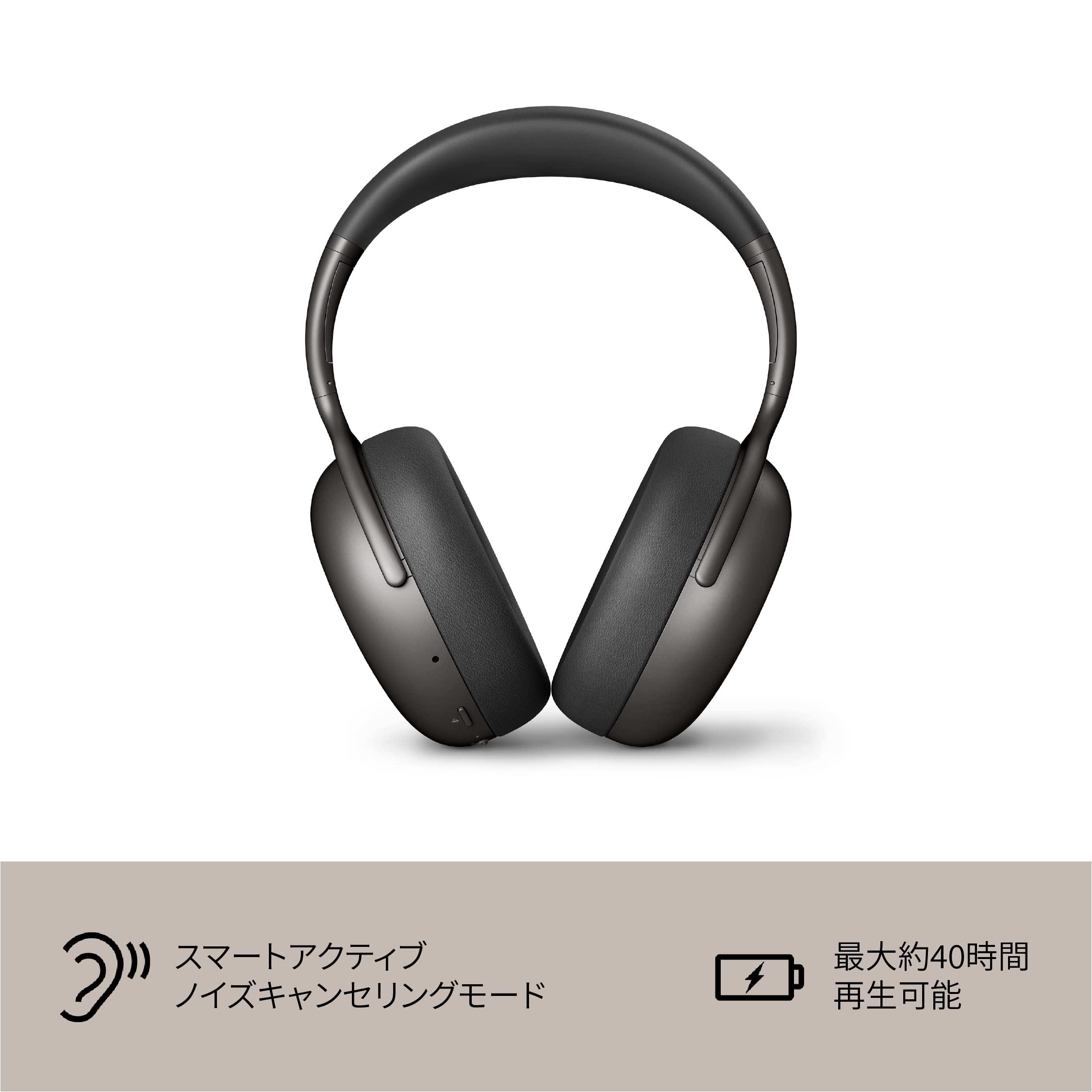 KEF KEF Mu7 Noise Cancelling Wireless Headphones (Charcoal Grey), Adjustable