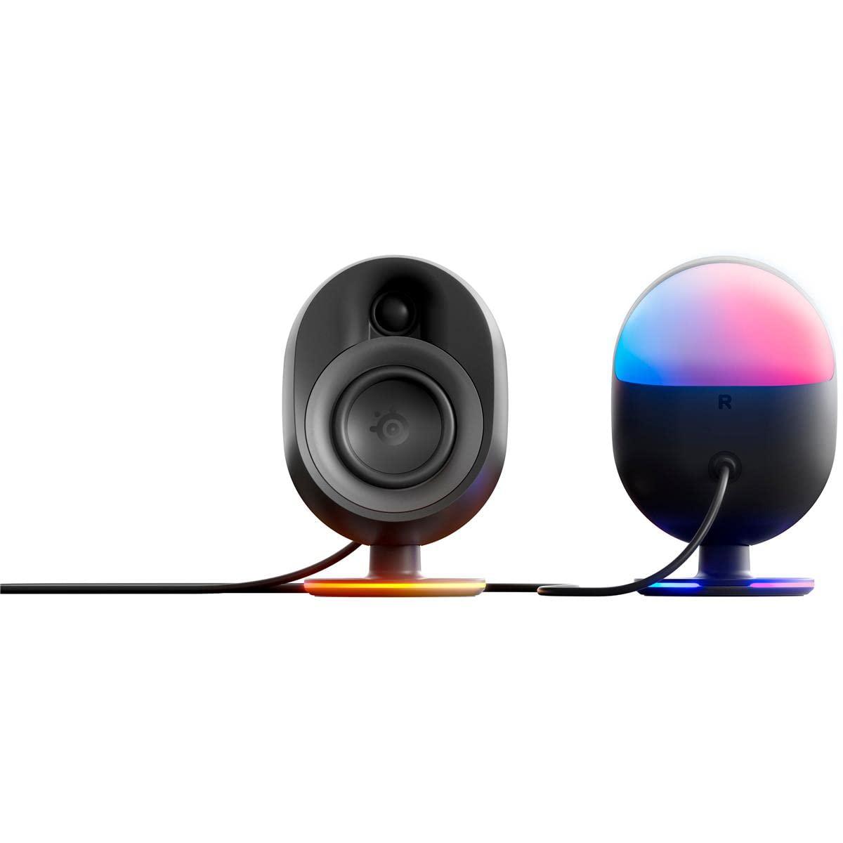SteelSeries SteelSeries Arena 9 Illuminated 5.1 Desktop Gaming Speakers 5.1 USB Surround Sound Wireless Rear Speakers 2-Way Speaker Design Subwoofer RGB Light, Bluetooth PC, PlayStation, Mobile, Mac