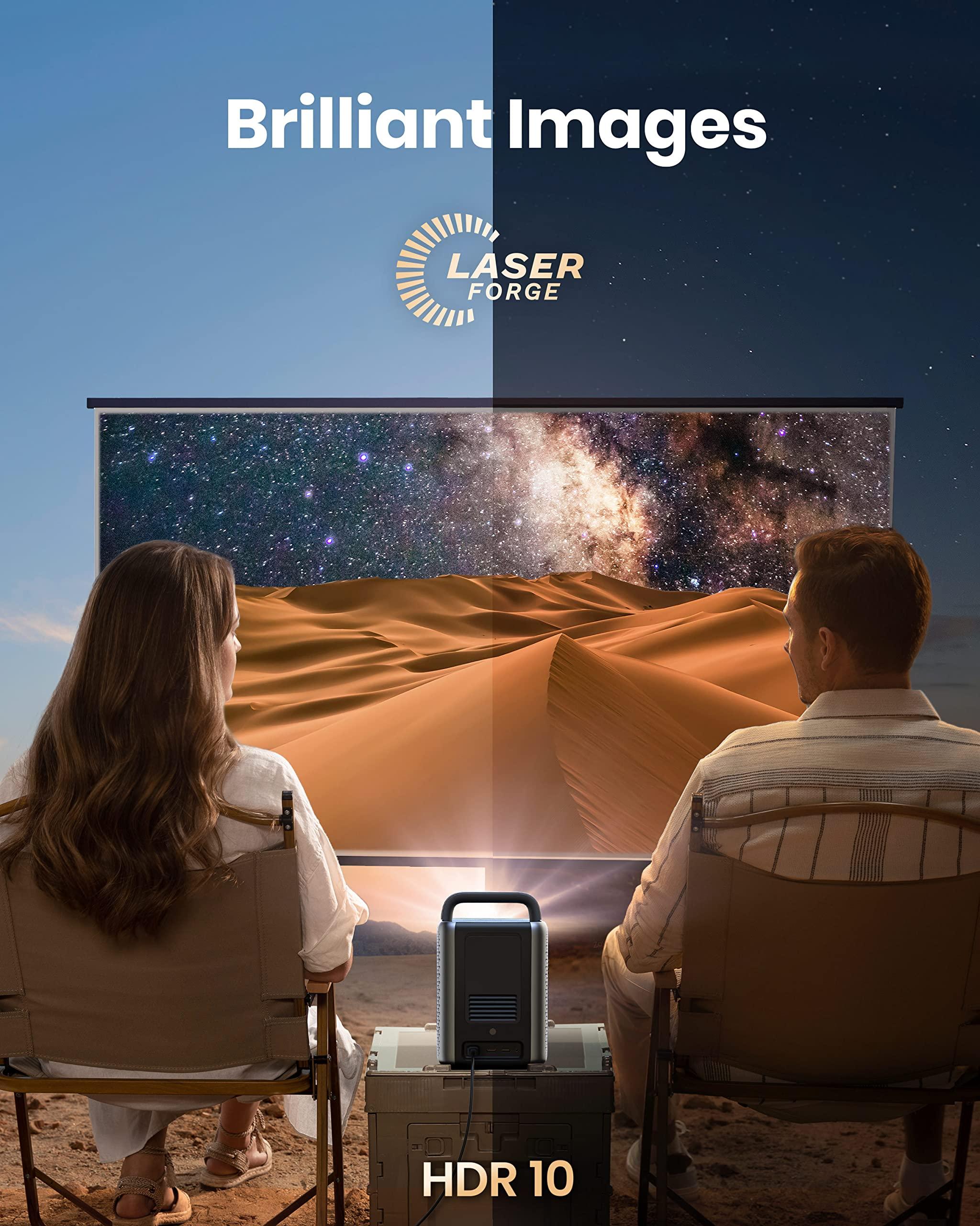 NEBULA NEBULA by Anker Cosmos Laser 4K Projector, 2200 ANSI Lumens, Android TV 10.0 with Dongle, Autofocus, Auto Keystone Correction, Screen Fit, Home Theater Projector with Wi-Fi&Bluetooth (Renewed)