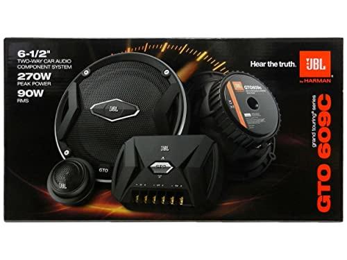 JBL JBL GTO609C 270 Watts 6-1/2" Premium Car Audio Component Stereo Speaker System with Patented Plus One Woofer-Cone Technology