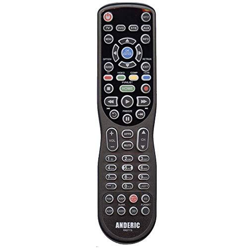 Anderic Anderic Universal for Panasonic TVs (Pre-Programmed) 4-Device Universal with Backlight and Learning - Universal Remote Control (RR0777S)