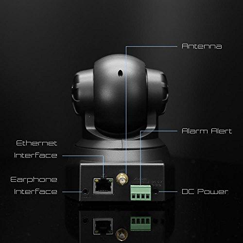 Pyle Indoor Wireless Security IP Camera - Home WiFi Remote Video Monitor w/Motion Detection and Night Vision - PTZ Pan Tilt Network Surveillance, Voice Mic Audio for Mobile, Windows & Mac - Pyle PIPCAM5