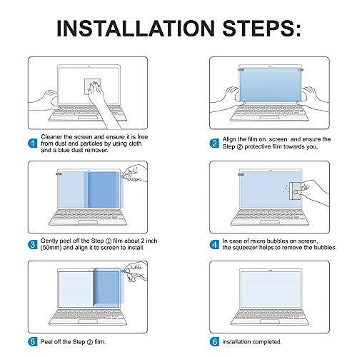 FILMEXT FILMEXT 2 Pack 13.3 inch Laptop Screen Protectors Eye Protection Anti Glare Anti Blue Light Screen Protector Compatible with major brands (Asus, Acer, HP, Dell, Toshiba, Lenovo 13.3"(16:9) Laptop