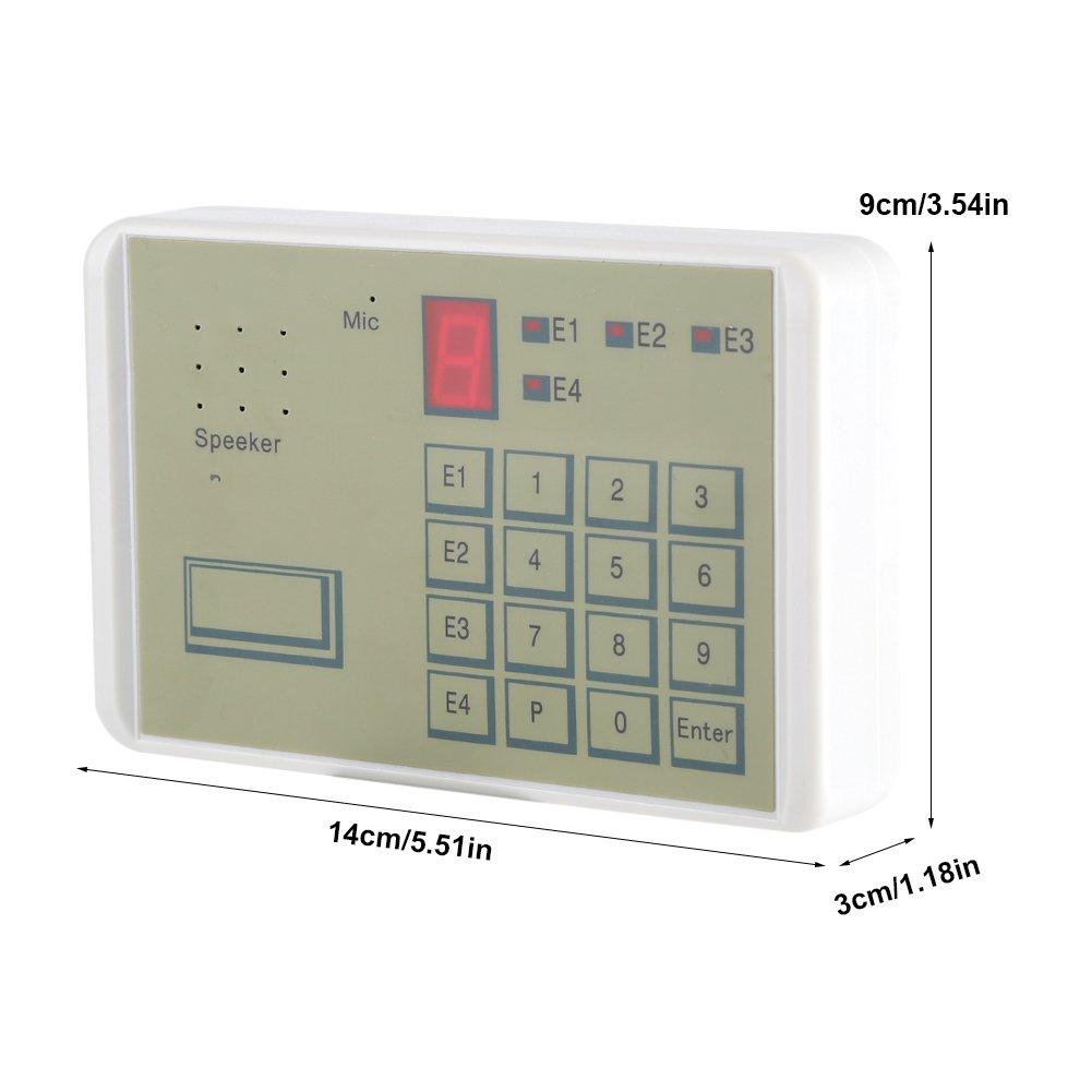 GLOGLOW Telephone Dialer, Wired Telephone Voice Auto dialer Burglar Security Wired Home Security System with Phone Dialer House Office Alarm System