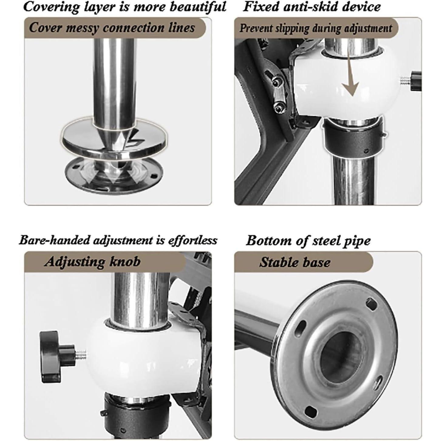TAHALI TV Wall Mount 360 Rotation TV Bracket, 86-114cm Adjustable Height TV Stand, Suitable for 32-55 Inch LED Screens