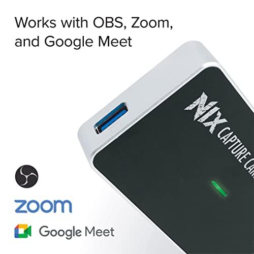 Plugable Plugable HDMI Video Capture Card, USB 3.0 or USB C, Record, Stream and Go Live with DSLR, 1080P 60FPS with HDMI Pass Through - Compatible with Windows, Mac OS, Linux, OBS Streaming