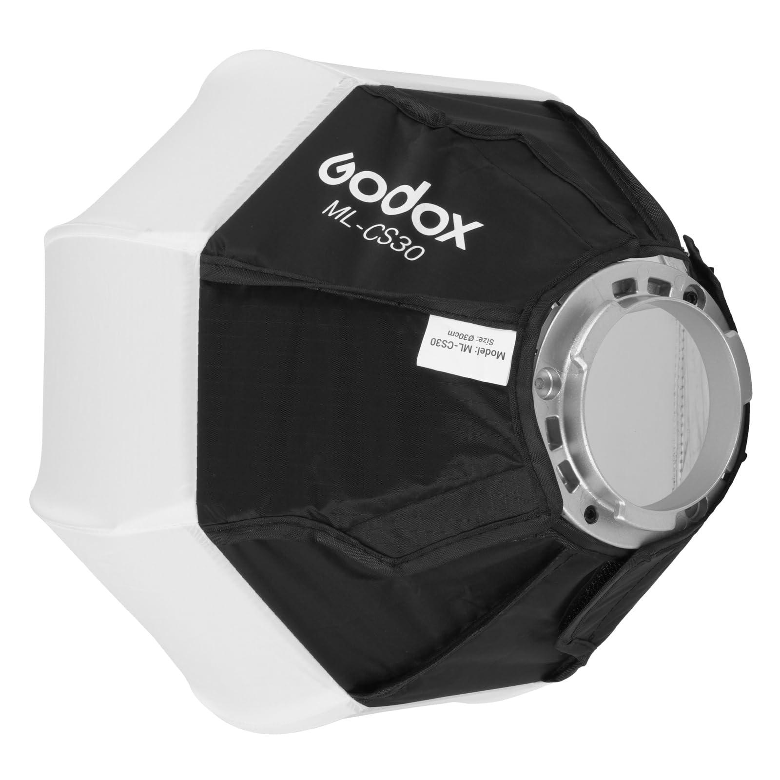 GODOX Godox CS30 Ball Softbox 11.8\"x11.8\"/30x30cm, Godox Mount Soft Box Soft Ball for Godox LED Light Godox ML100Bi ML60IIBi ML60Bi ML60 ML30Bi ML30