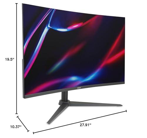 acer Acer Nitro 31.5" WQHD 2560 x 1440 1500R Curved PC Gaming Monitor | AMD FreeSync | Up to 180Hz Refresh | 1ms VRB | Speakers | 1 x Display Port 1.4 & 2 x HDMI 2.0 | XZ320QU S3bmiiphx