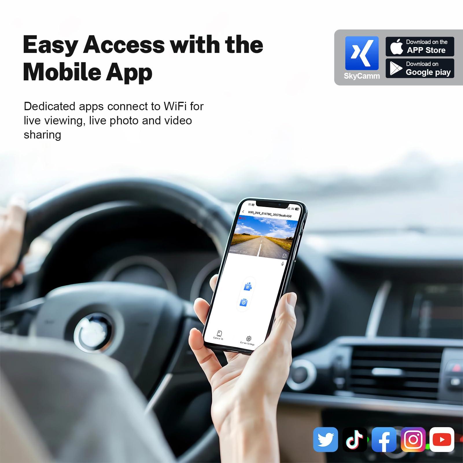mangoal Mangoal 4K Dash Cam Custom for Lexus UX 2019 2020 2021 2022 2023 2024 (Model B),UX200 250,OEM Look,UHD 2160P Video,Parking Mode, WiFi & App,Loop Recording,Easy to Install,64GB Card