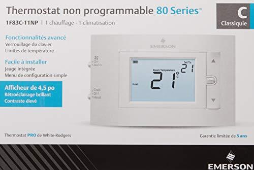 Emerson Thermostats Emerson 1F83C-11NP Conventional (1H/1C) Non-Programmable Thermostat