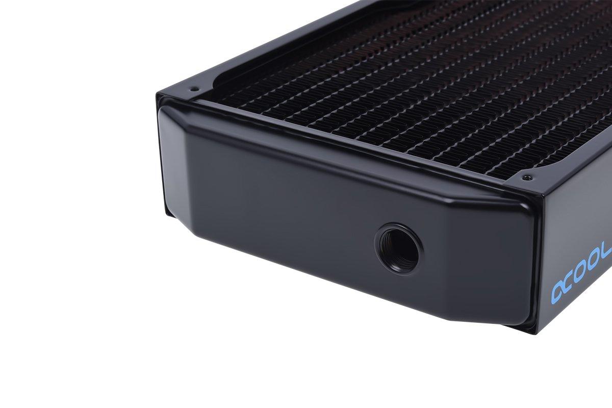 Aquatuning Alphacool NexXxos XT45 Full Copper Radiator, 420mm, Triple Fan, Black